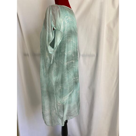 Aquavita short sleeve mint green all in 1 beachwear short sleeve tunic top large - Picture 4 of 13